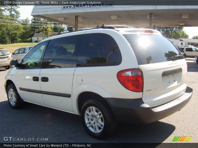 Stone White / Dark Khaki/Light Graystone 2005 Dodge Caravan SE