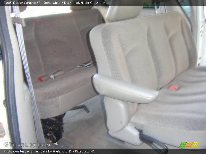 Stone White / Dark Khaki/Light Graystone 2005 Dodge Caravan SE
