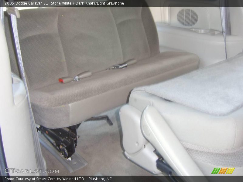 Stone White / Dark Khaki/Light Graystone 2005 Dodge Caravan SE