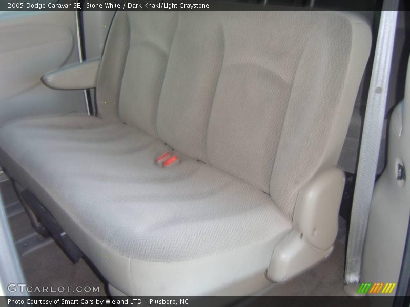 Stone White / Dark Khaki/Light Graystone 2005 Dodge Caravan SE
