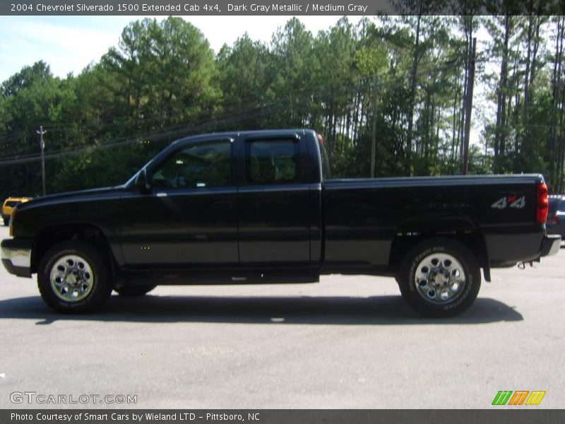 Dark Gray Metallic / Medium Gray 2004 Chevrolet Silverado 1500 Extended Cab 4x4
