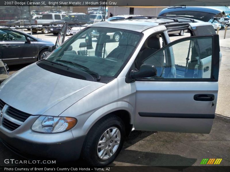 Bright Silver Metallic / Medium Slate Gray 2007 Dodge Caravan SE