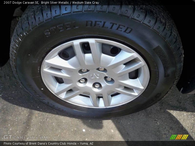 Bright Silver Metallic / Medium Slate Gray 2007 Dodge Caravan SE