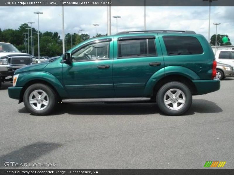 Timberline Green Pearl / Khaki 2004 Dodge Durango SLT 4x4