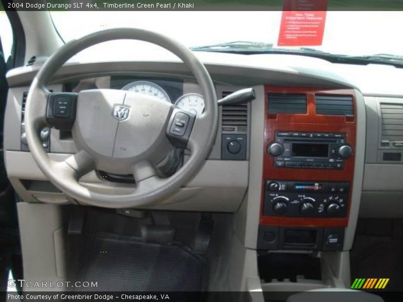 Timberline Green Pearl / Khaki 2004 Dodge Durango SLT 4x4