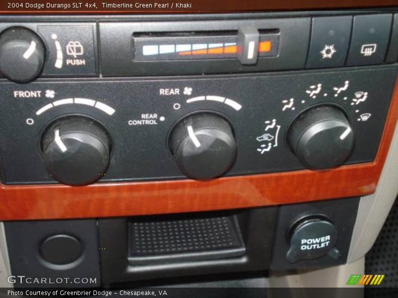 Timberline Green Pearl / Khaki 2004 Dodge Durango SLT 4x4