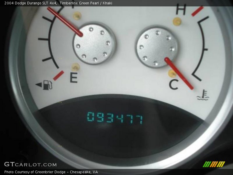 Timberline Green Pearl / Khaki 2004 Dodge Durango SLT 4x4