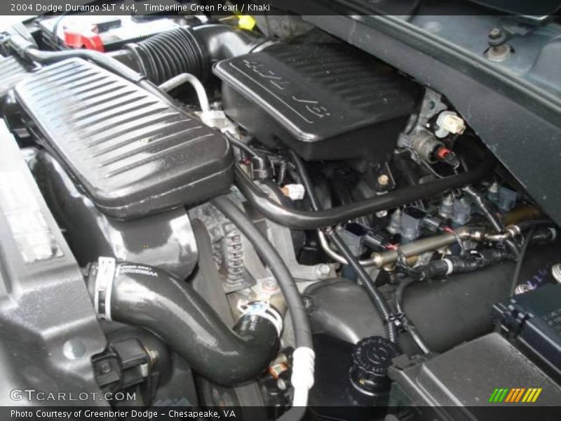 Timberline Green Pearl / Khaki 2004 Dodge Durango SLT 4x4