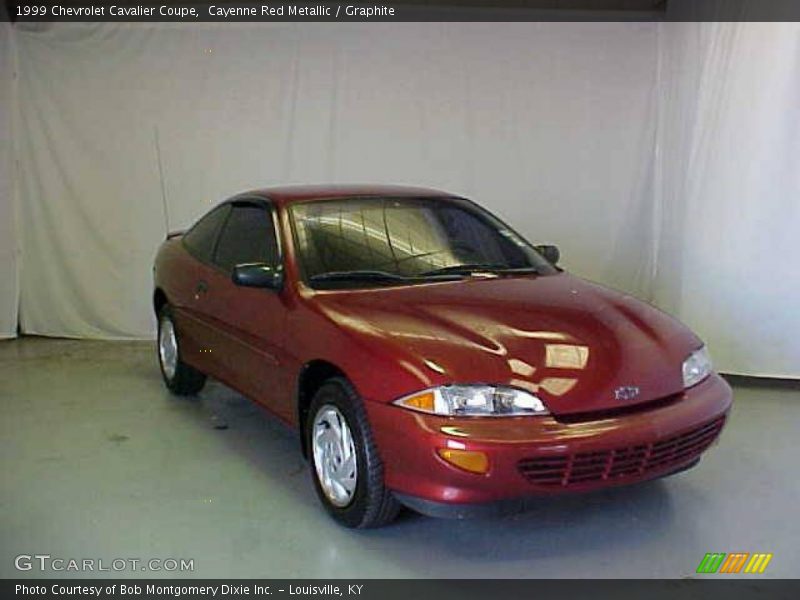 Cayenne Red Metallic / Graphite 1999 Chevrolet Cavalier Coupe