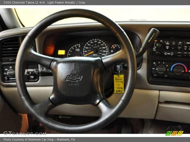 Light Pewter Metallic / Gray 2000 Chevrolet Tahoe LS 4x4