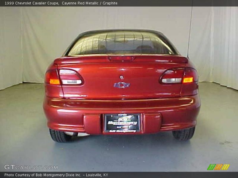 Cayenne Red Metallic / Graphite 1999 Chevrolet Cavalier Coupe