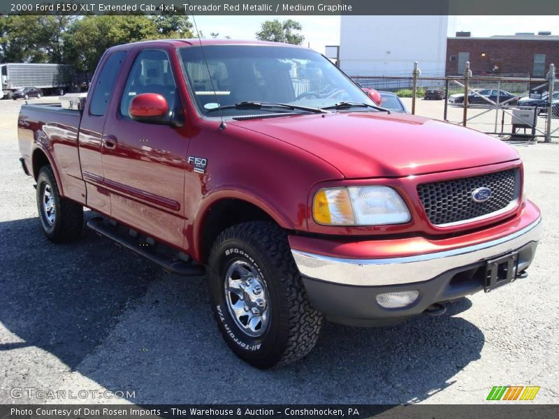 Toreador Red Metallic / Medium Graphite 2000 Ford F150 XLT Extended Cab 4x4