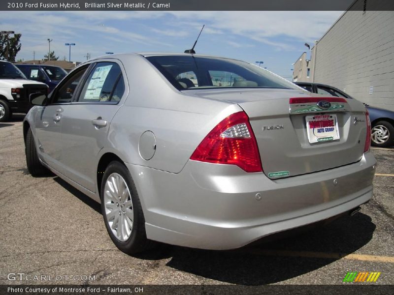 Brilliant Silver Metallic / Camel 2010 Ford Fusion Hybrid