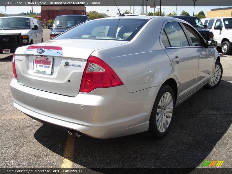 Brilliant Silver Metallic / Camel 2010 Ford Fusion Hybrid