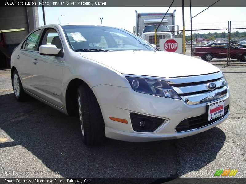 Brilliant Silver Metallic / Camel 2010 Ford Fusion Hybrid
