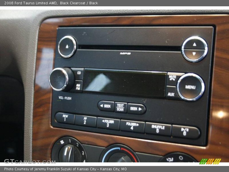 Black Clearcoat / Black 2008 Ford Taurus Limited AWD