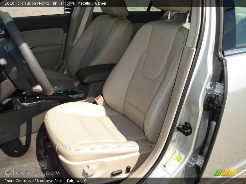 Brilliant Silver Metallic / Camel 2010 Ford Fusion Hybrid
