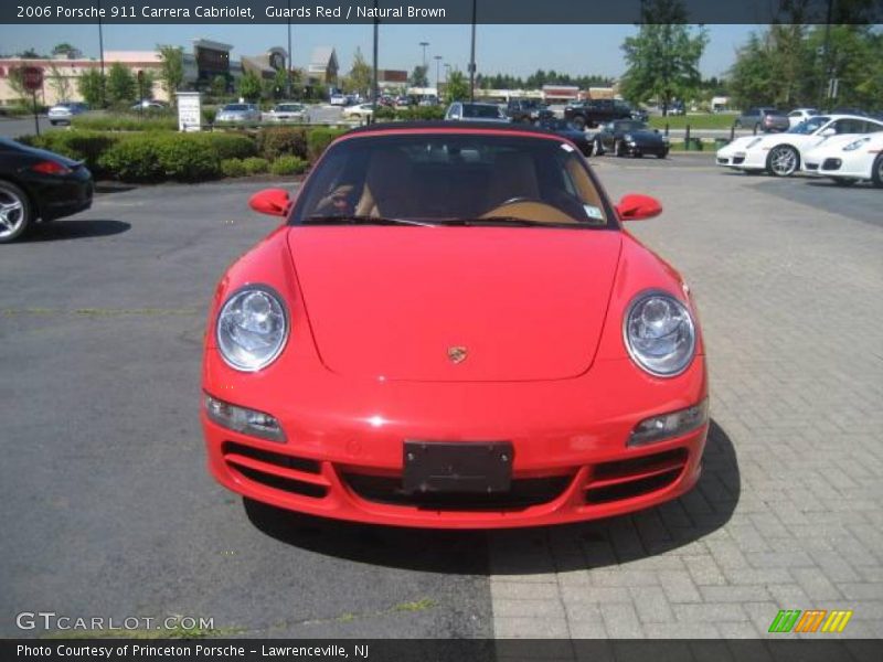 Guards Red / Natural Brown 2006 Porsche 911 Carrera Cabriolet