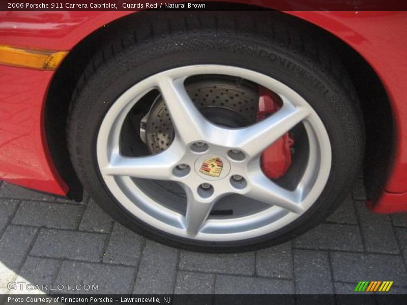 Guards Red / Natural Brown 2006 Porsche 911 Carrera Cabriolet