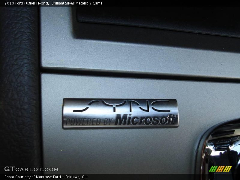 Brilliant Silver Metallic / Camel 2010 Ford Fusion Hybrid
