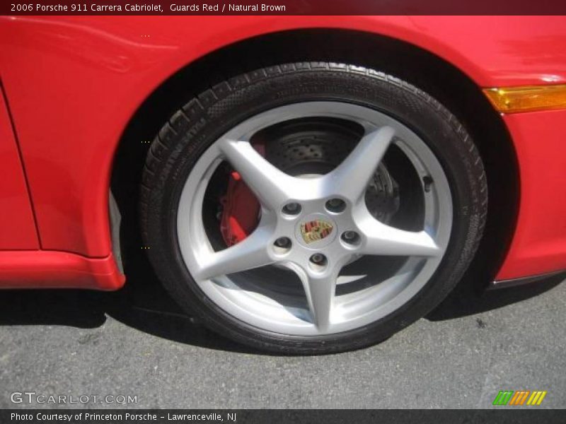 Guards Red / Natural Brown 2006 Porsche 911 Carrera Cabriolet