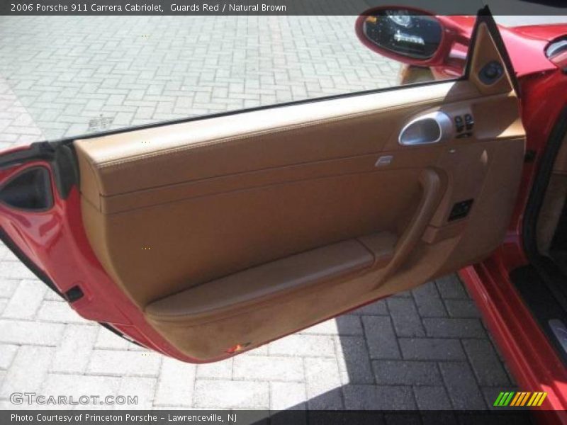 Guards Red / Natural Brown 2006 Porsche 911 Carrera Cabriolet