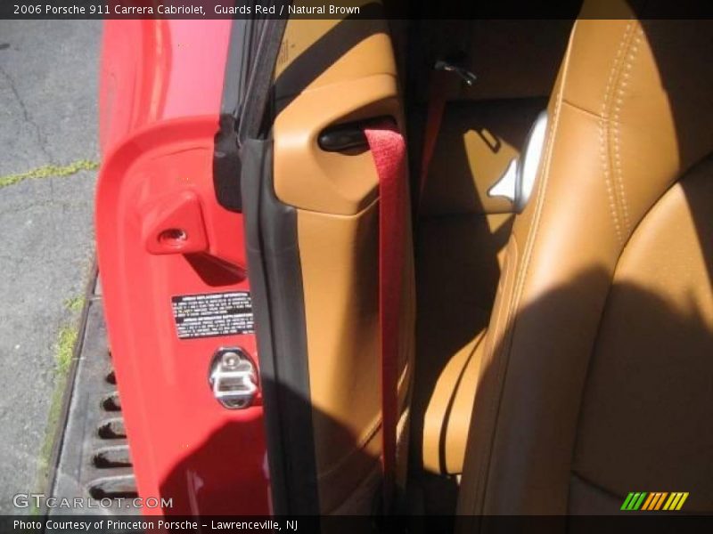 Guards Red / Natural Brown 2006 Porsche 911 Carrera Cabriolet