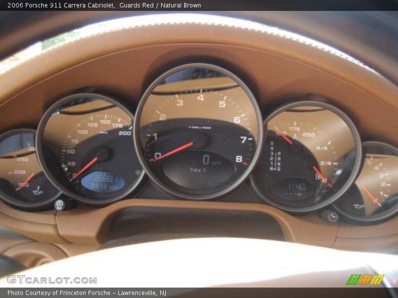 Guards Red / Natural Brown 2006 Porsche 911 Carrera Cabriolet