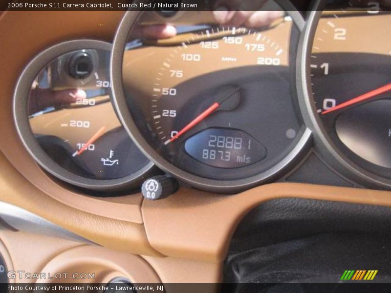 Guards Red / Natural Brown 2006 Porsche 911 Carrera Cabriolet