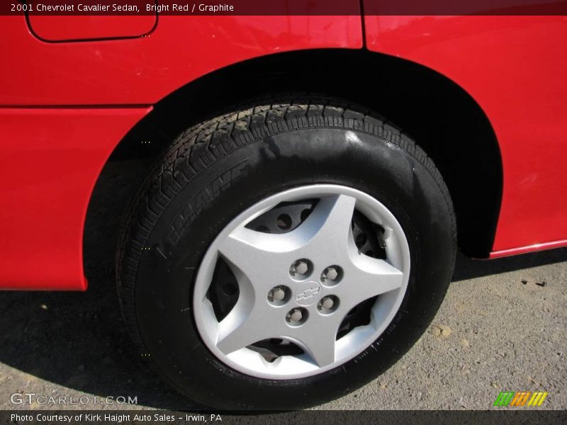 Bright Red / Graphite 2001 Chevrolet Cavalier Sedan
