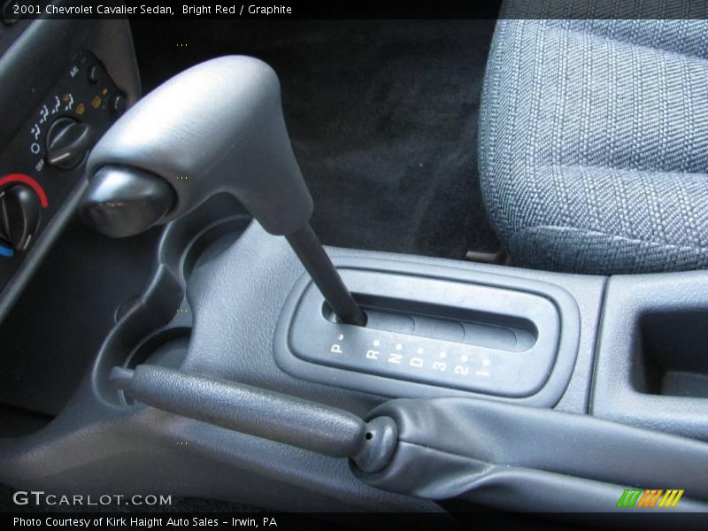 Bright Red / Graphite 2001 Chevrolet Cavalier Sedan