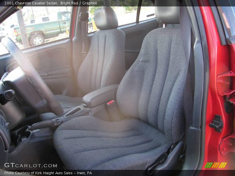Bright Red / Graphite 2001 Chevrolet Cavalier Sedan