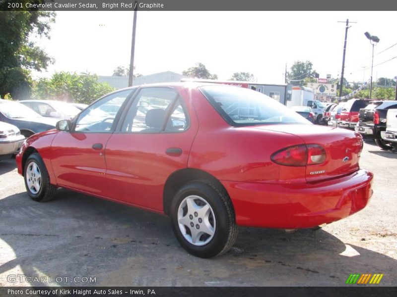 Bright Red / Graphite 2001 Chevrolet Cavalier Sedan