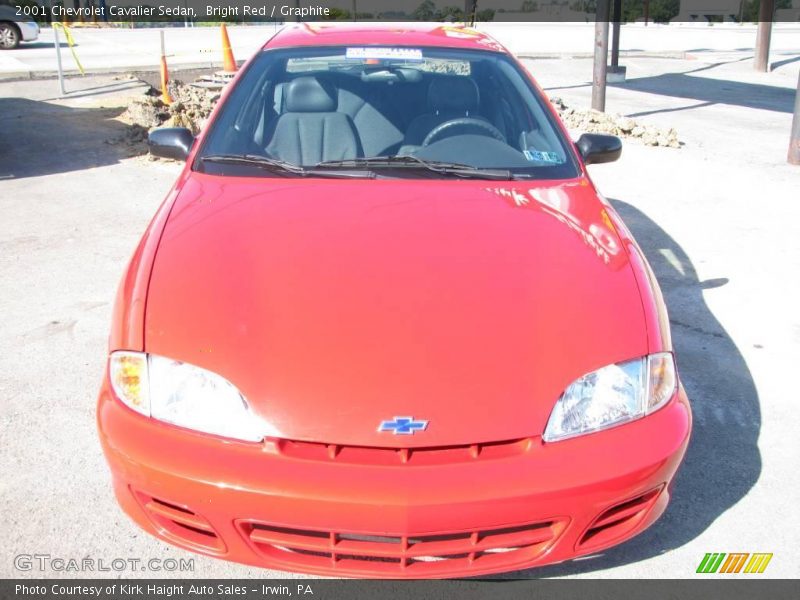 Bright Red / Graphite 2001 Chevrolet Cavalier Sedan