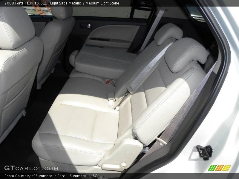 Light Sage Metallic / Medium Light Stone 2008 Ford Taurus X SEL