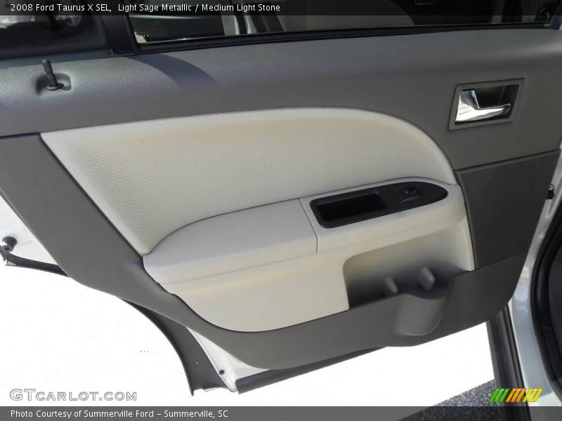Light Sage Metallic / Medium Light Stone 2008 Ford Taurus X SEL