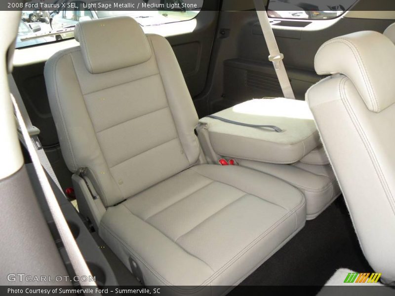 Light Sage Metallic / Medium Light Stone 2008 Ford Taurus X SEL