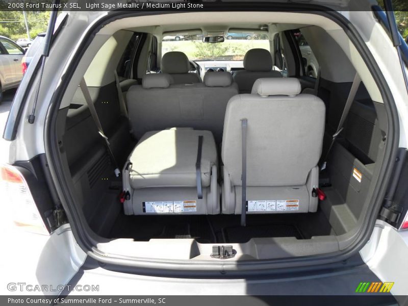 Light Sage Metallic / Medium Light Stone 2008 Ford Taurus X SEL