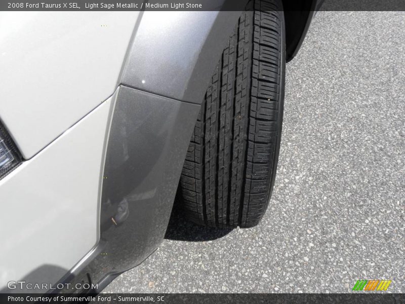 Light Sage Metallic / Medium Light Stone 2008 Ford Taurus X SEL