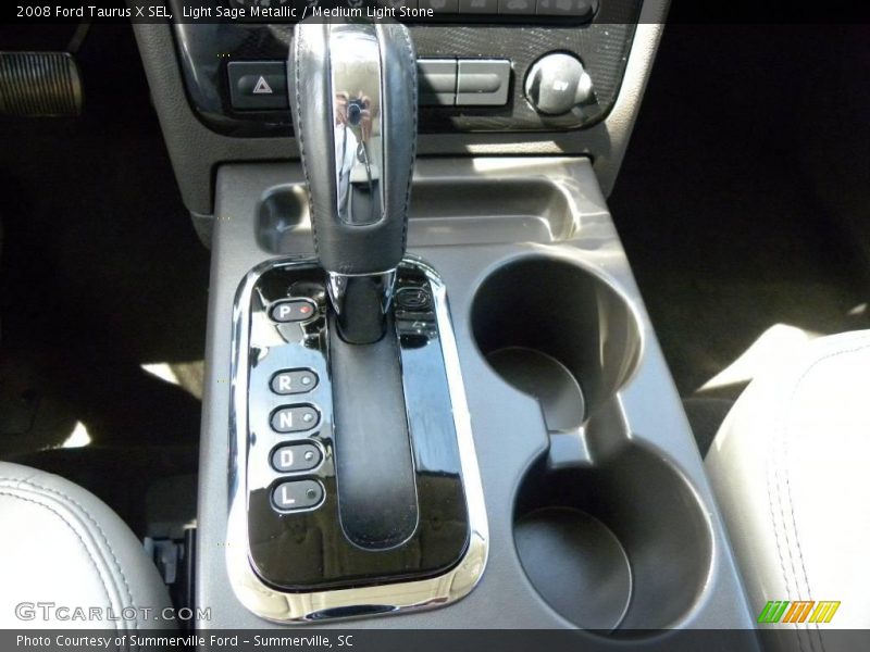 Light Sage Metallic / Medium Light Stone 2008 Ford Taurus X SEL