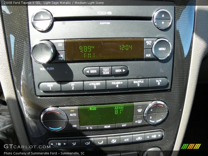 Light Sage Metallic / Medium Light Stone 2008 Ford Taurus X SEL
