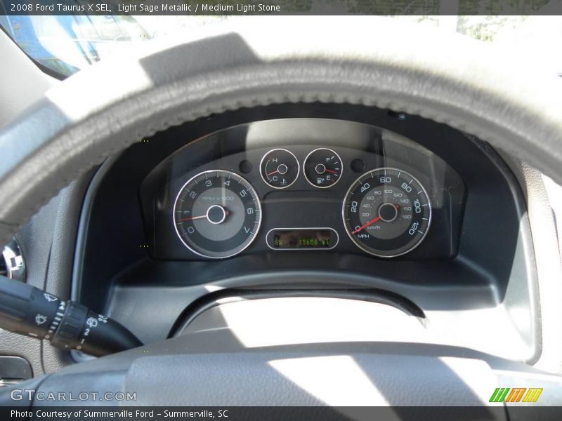 Light Sage Metallic / Medium Light Stone 2008 Ford Taurus X SEL