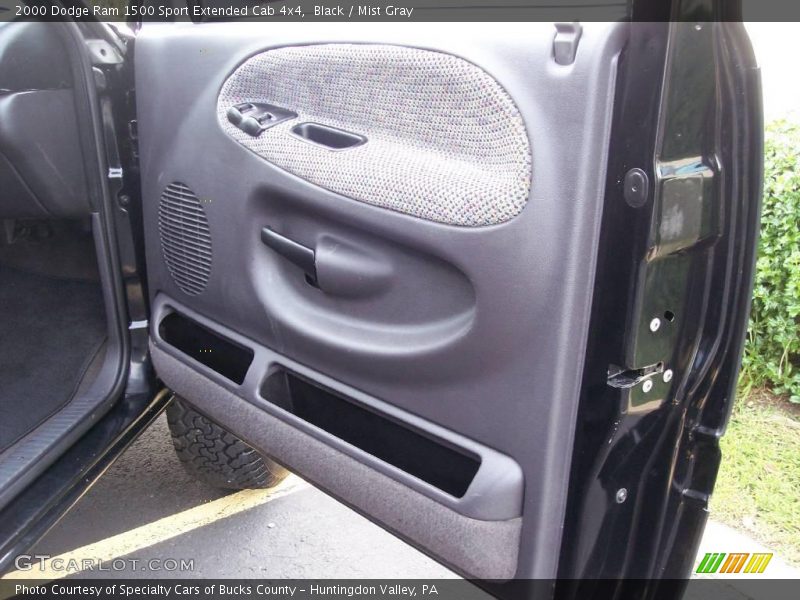 Black / Mist Gray 2000 Dodge Ram 1500 Sport Extended Cab 4x4