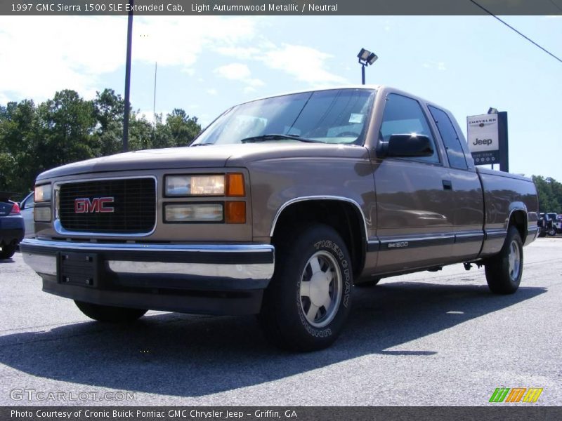 Light Autumnwood Metallic / Neutral 1997 GMC Sierra 1500 SLE Extended Cab
