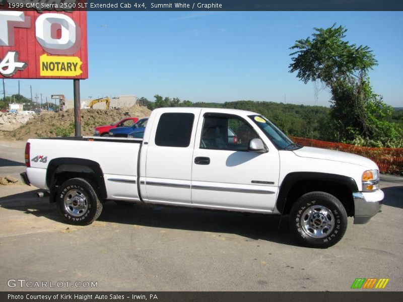 Summit White / Graphite 1999 GMC Sierra 2500 SLT Extended Cab 4x4
