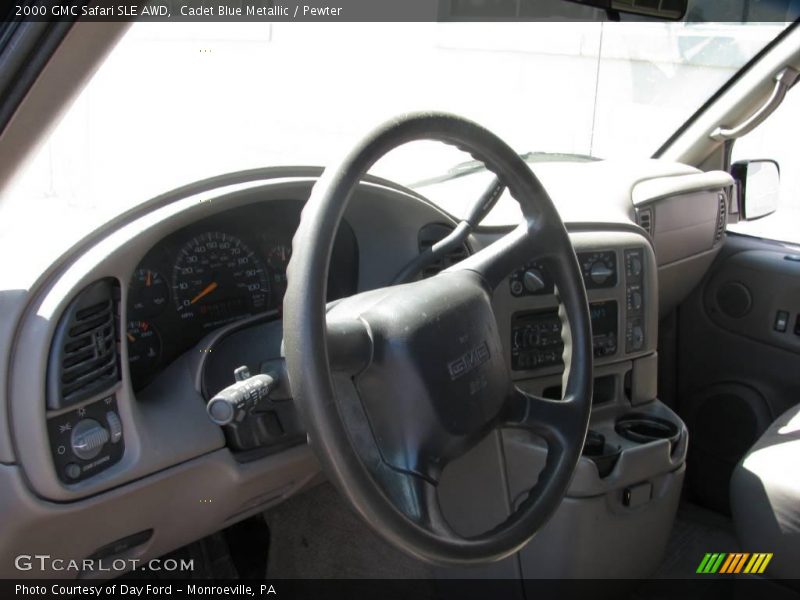 Cadet Blue Metallic / Pewter 2000 GMC Safari SLE AWD