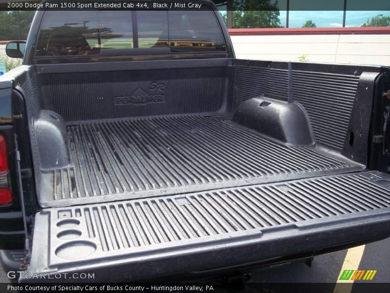 Black / Mist Gray 2000 Dodge Ram 1500 Sport Extended Cab 4x4