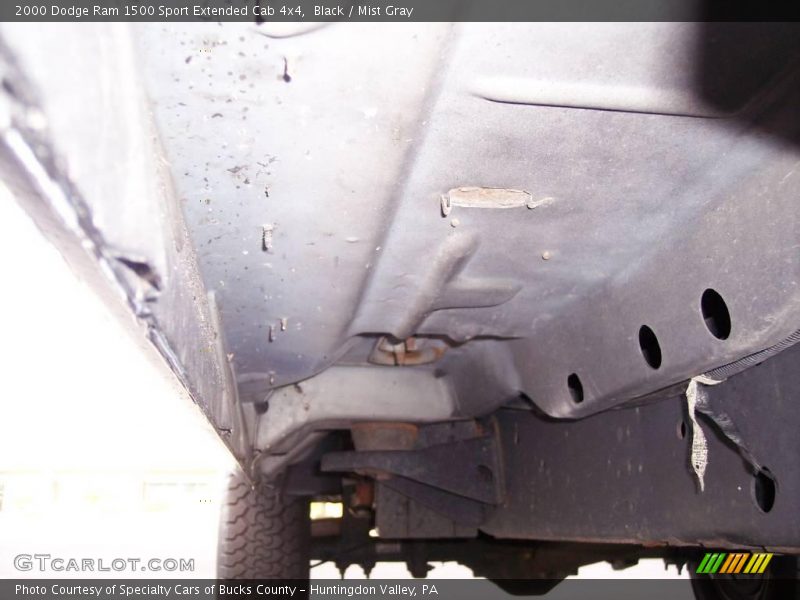 Black / Mist Gray 2000 Dodge Ram 1500 Sport Extended Cab 4x4