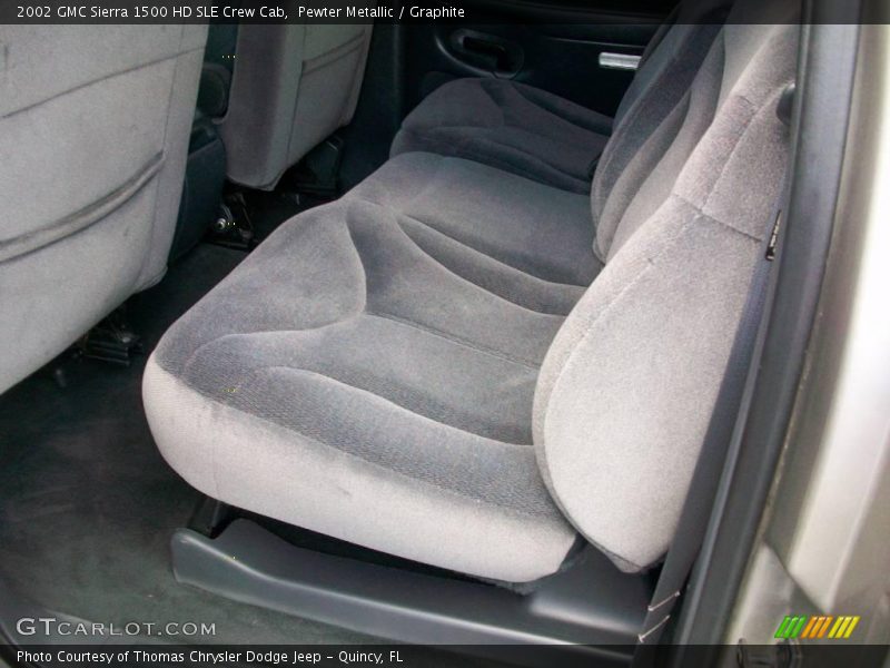 Pewter Metallic / Graphite 2002 GMC Sierra 1500 HD SLE Crew Cab