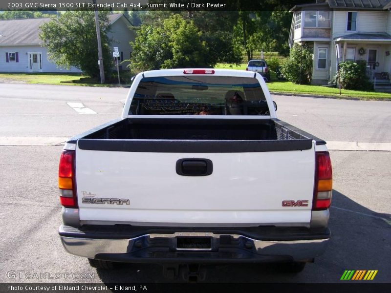 Summit White / Dark Pewter 2003 GMC Sierra 1500 SLT Extended Cab 4x4